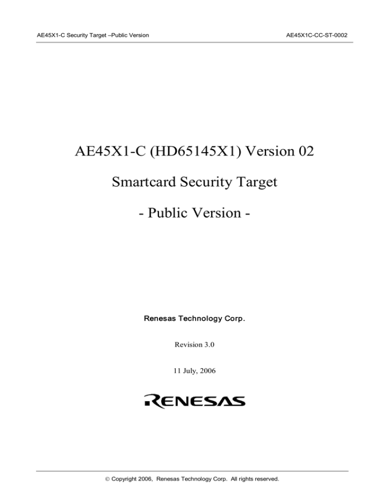 Security Target: 0351b Security Target: 0351b