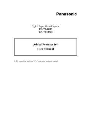 user manual add-on panasonic tx | Manualzz