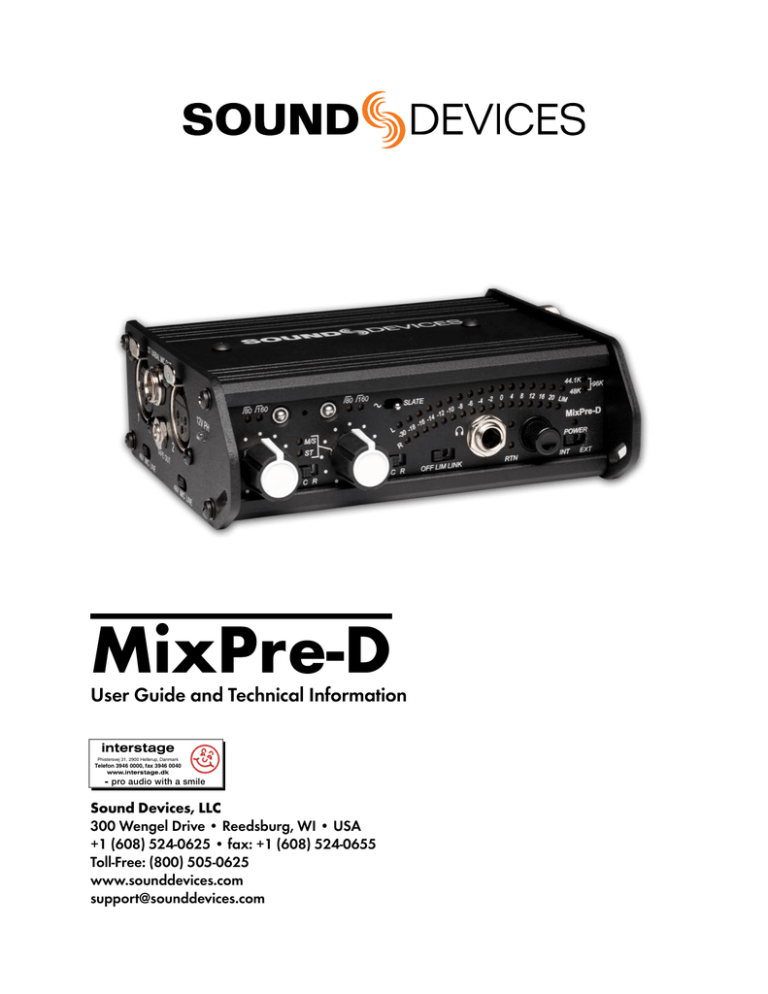 SoundDevices MixPre SoundDevices MixPre