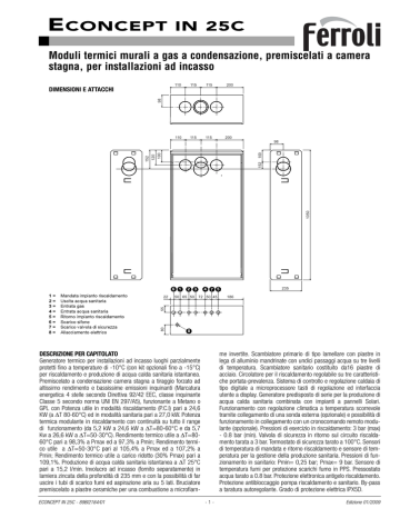 FERROLI caldaia condensazione econcept in FERROLI caldaia condensazione econcept in