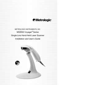 Metrologic Instruments MS9500 Scanner User manual | Manualzz Metrologic Instruments MS9500 Scanner User manual | Manualzz