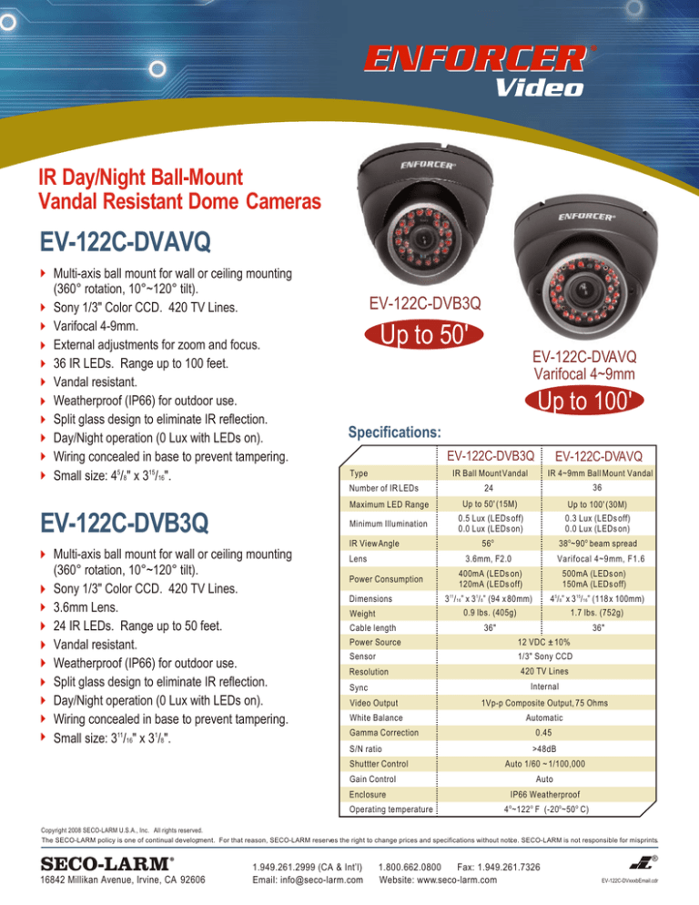 EV 122C VWA3 EV 122C VWA3