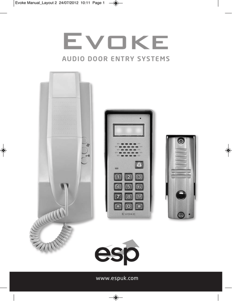 AUDIO DOOR ENTRY SYSTEMS AUDIO DOOR ENTRY SYSTEMS
