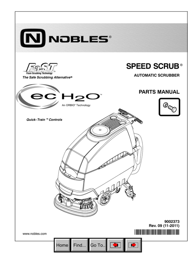 Nobles Ss500 Parts Manual