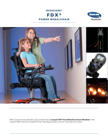 Invacare FDX-MCG, FDX-CG, FDX Specification Invacare FDX-MCG, FDX-CG, FDX Specification