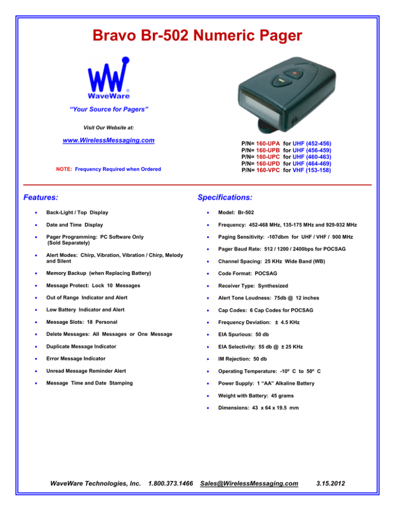 bravo br502 brochure bravo br502 brochure