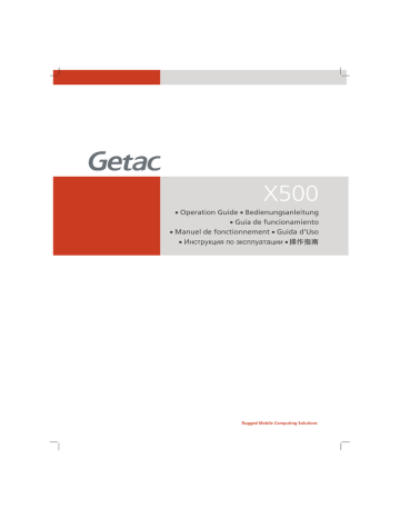 X500 Operation Guide Bedienungsanleitung | Manualzz X500 Operation Guide Bedienungsanleitung | Manualzz
