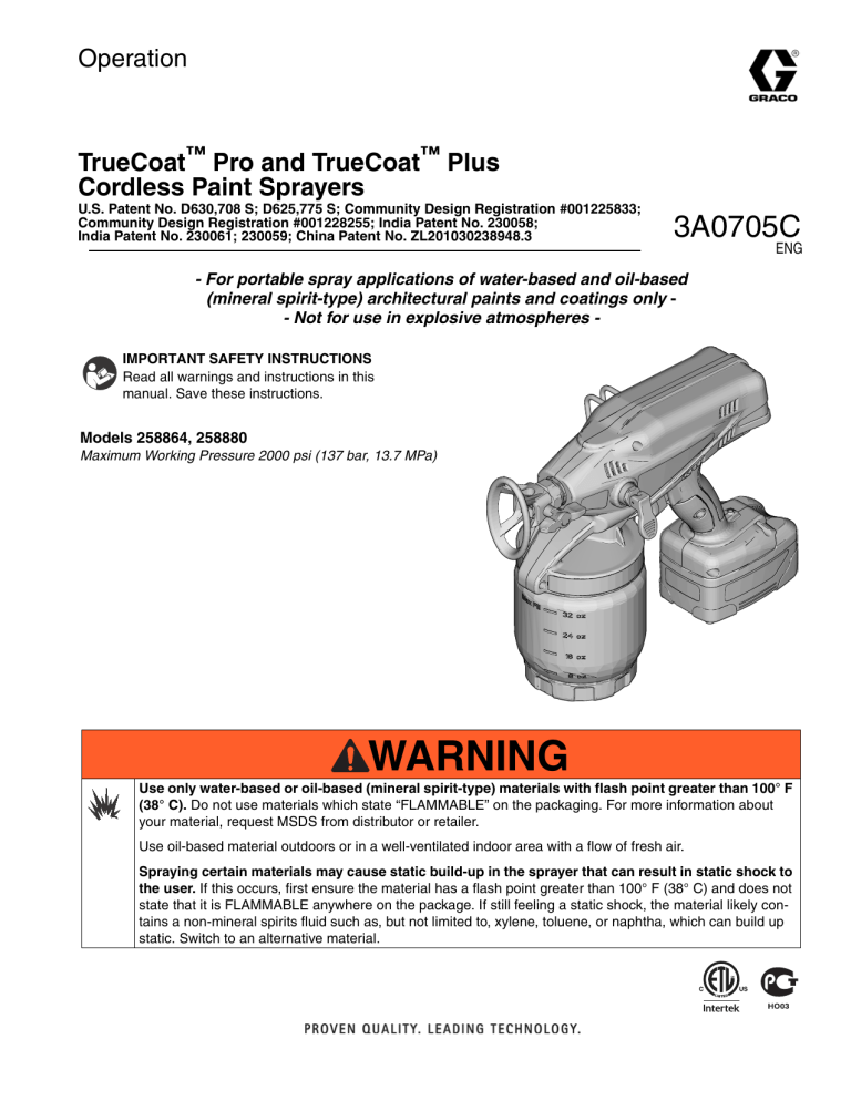 Click here to View or Print the TrueCoat Pro Owners Manual Click here to View or Print the TrueCoat Pro Owners Manual