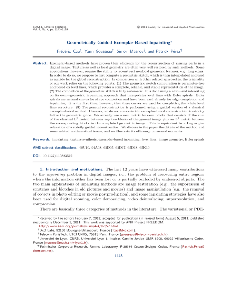 Geometrically guided exemplar Geometrically guided exemplar
