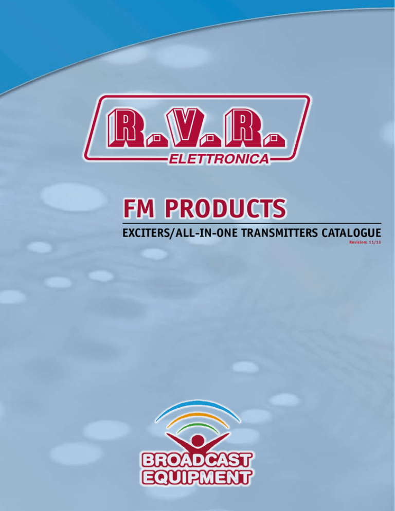 CATALOGO DE FM EXCITERS CATALOGO DE FM EXCITERS