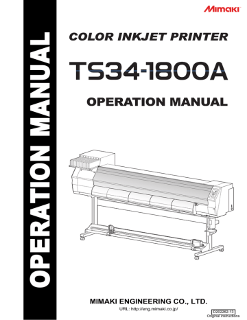 MIMAKI TS34-1800A Operation Manual | Manualzz MIMAKI TS34-1800A Operation Manual | Manualzz