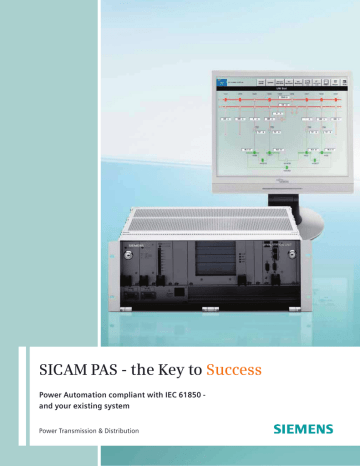 SICAM PAS - The Key to Success | Manualzz