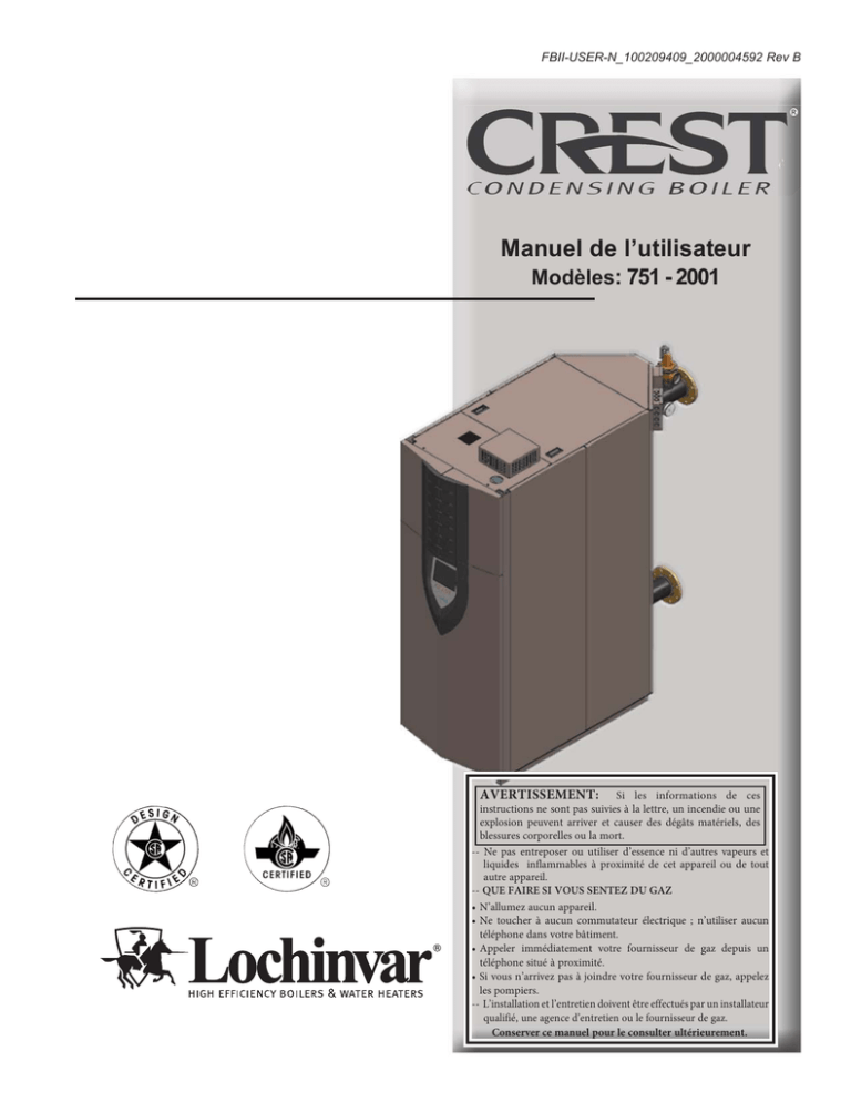 Crest FRE-CAN User Manual Models 751 Crest FRE-CAN User Manual Models 751
