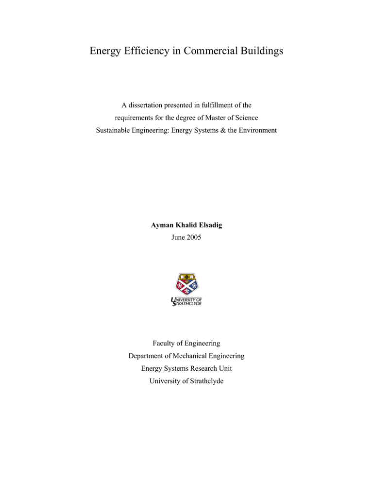 Energy Efficiency in Commercial Buildings Energy Efficiency in Commercial Buildings