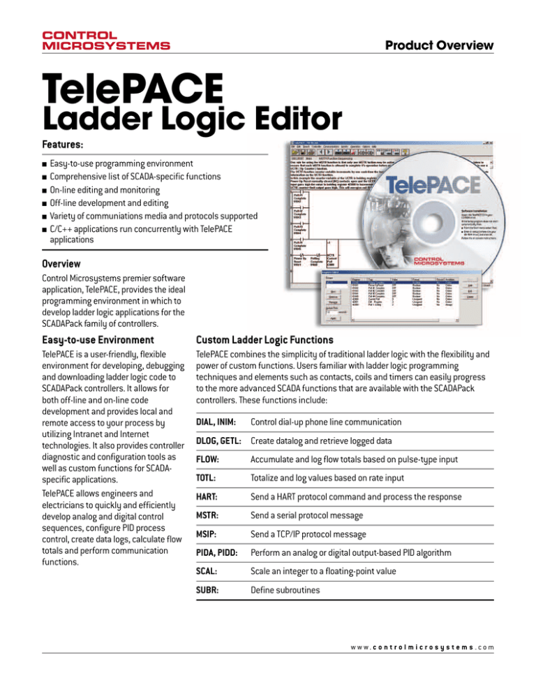 TelePACE Product Overview TelePACE Product Overview