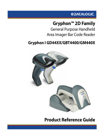 Datalogic Gryphon I GBT4400 Product Reference Manual | Manualzz Datalogic Gryphon I GBT4400 Product Reference Manual | Manualzz