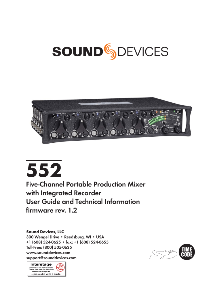 SoundDevices 552 man SoundDevices 552 man