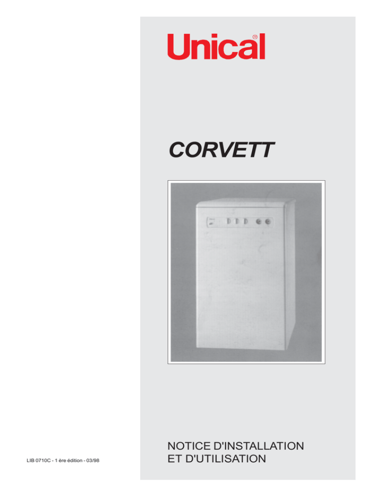 UNICAL caldaia corvett FR UNICAL caldaia corvett FR