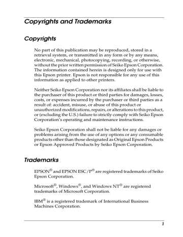 Epson LQ-300+II Operating And Maintenance Instructions | Manualzz