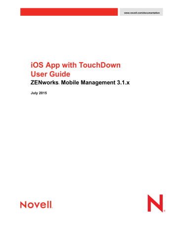Helps you install the ZENworks Mobile Management app on an iOS device that is using NitroDesk TouchDown and enroll the device in the ZENworks Mobile Management system. | Manualzz Helps you install the ZENworks Mobile Management app on an iOS device that is using NitroDesk TouchDown and enroll the device in the ZENworks Mobile Management system. | Manualzz