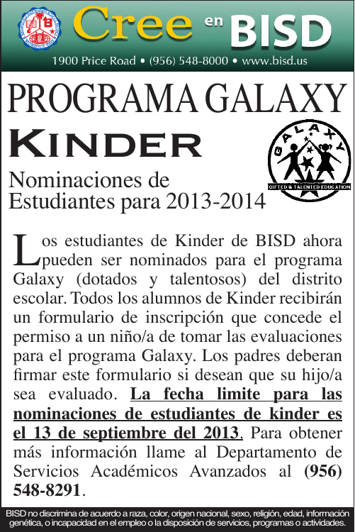 Kinder L PROGRAMA GALAXY Nominaciones de Kinder L PROGRAMA GALAXY Nominaciones de