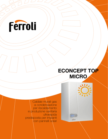 FERROLI caldaia condensazione scheda tecnica econcept top micro FERROLI caldaia condensazione scheda tecnica econcept top micro
