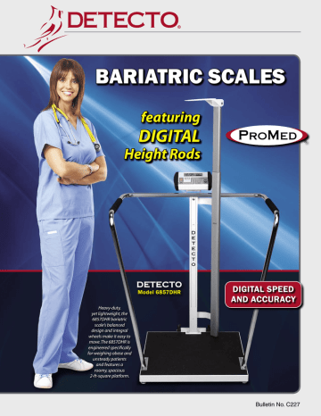 BARIATRIC SCALES DIGITAL featuring Height Rods BARIATRIC SCALES DIGITAL featuring Height Rods
