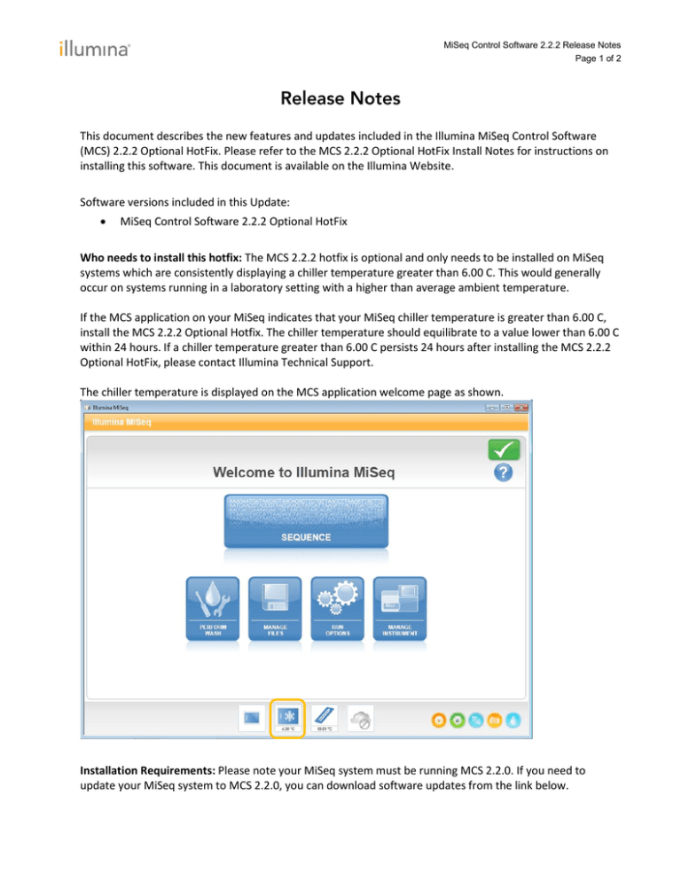 MCS v2.2.2 Release Notes MCS v2.2.2 Release Notes