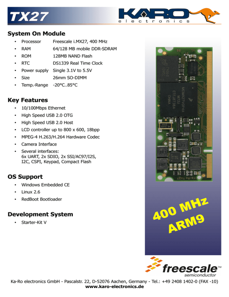 TX27-Datasheet TX27-Datasheet