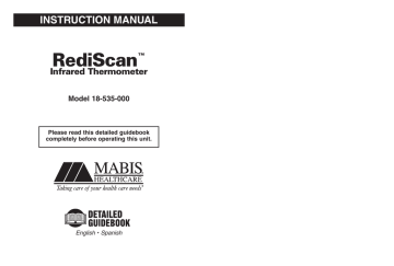 18-535-000 MABIS® RediScan™ 1 | Manualzz