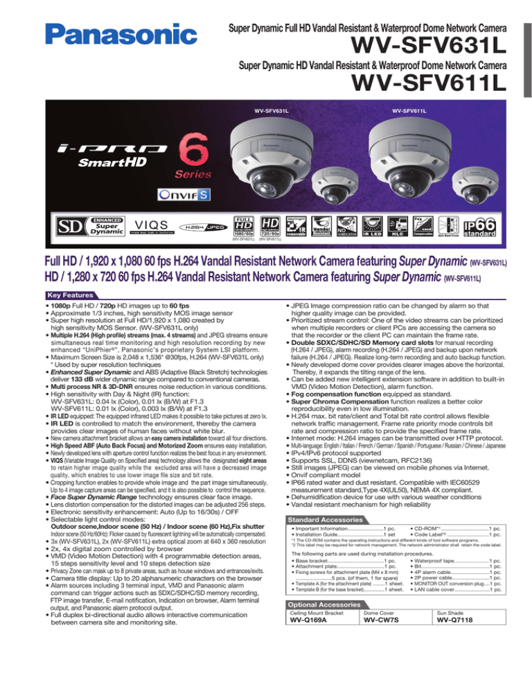 WV-SFV631L WV-SFV631L