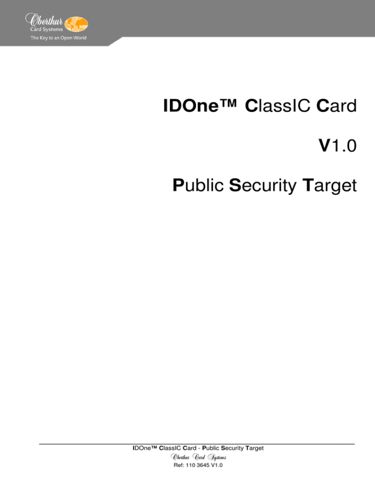 Security Target: cible2007_02en Security Target: cible2007_02en