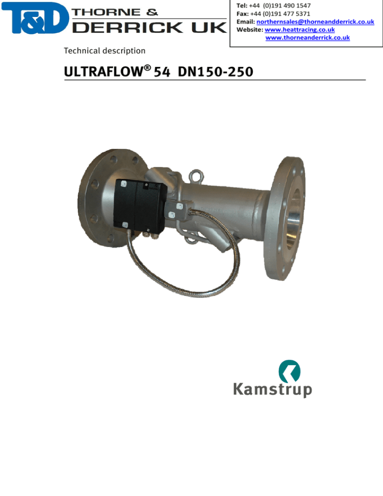 Kamstrup Ultrasonic Flow Meter - Ultraflow 54 DN 150 Kamstrup Ultrasonic Flow Meter - Ultraflow 54 DN 150