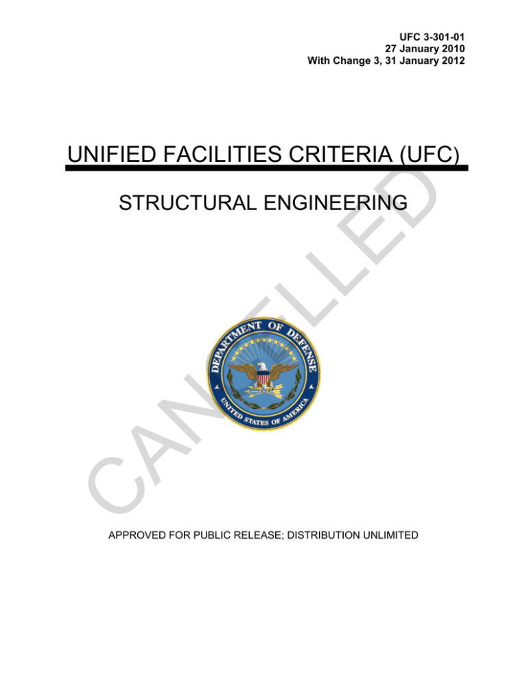 CANCELLED UNIFIED FACILITIES CRITERIA (UFC ) CANCELLED UNIFIED FACILITIES CRITERIA (UFC )