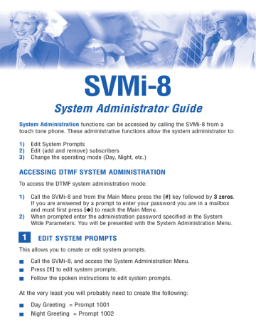 SVMi 8 Administration Guide SVMi 8 Administration Guide