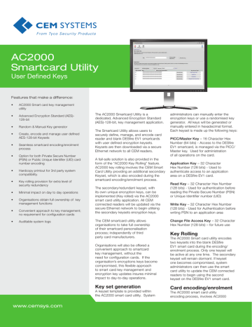 AC2000 SmartCard Utility AC2000 SmartCard Utility
