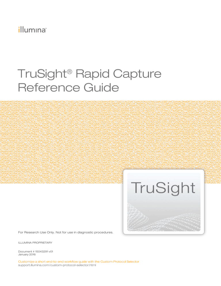 TruSight Rapid Capture Reference Guide (15043291 v01) TruSight Rapid Capture Reference Guide (15043291 v01)