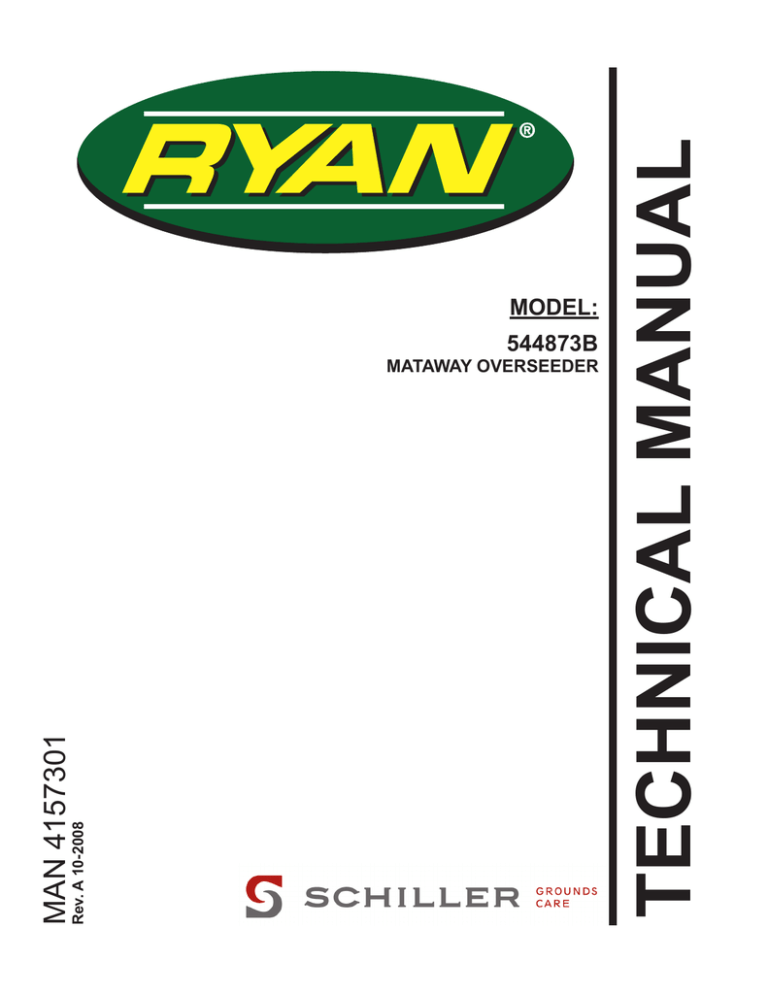 Operator Manual for Ryan Mataway Seeder Operator Manual for Ryan Mataway Seeder