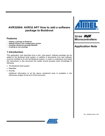 View detail for AVR32004: How to add software package to Buildroot on 32 View detail for AVR32004: How to add software package to Buildroot on 32