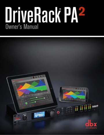 dbx DriveRack PA2 Owner's Manual | Manualzz dbx DriveRack PA2 Owner's Manual | Manualzz