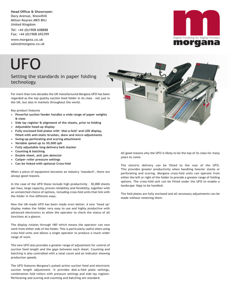 2010 UFO Data Sheet A4 2010 UFO Data Sheet A4
