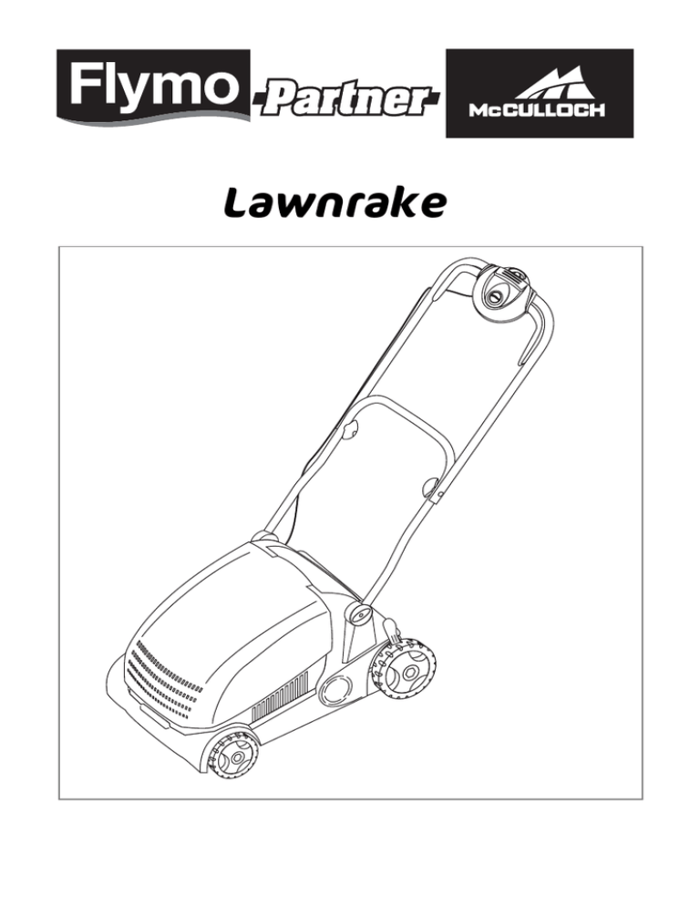 Návod Flymo Lawnrake Návod Flymo Lawnrake