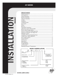 FHP AP025 Installation manual