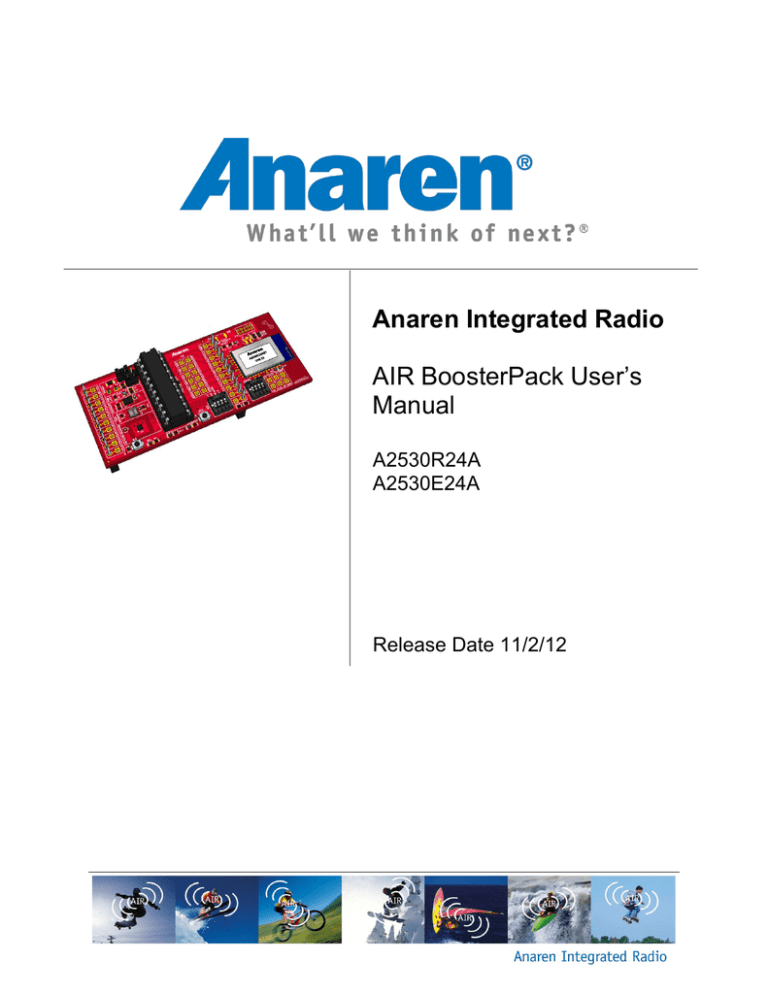 A2530x24A LPZ Users Manual 0 A2530x24A LPZ Users Manual 0