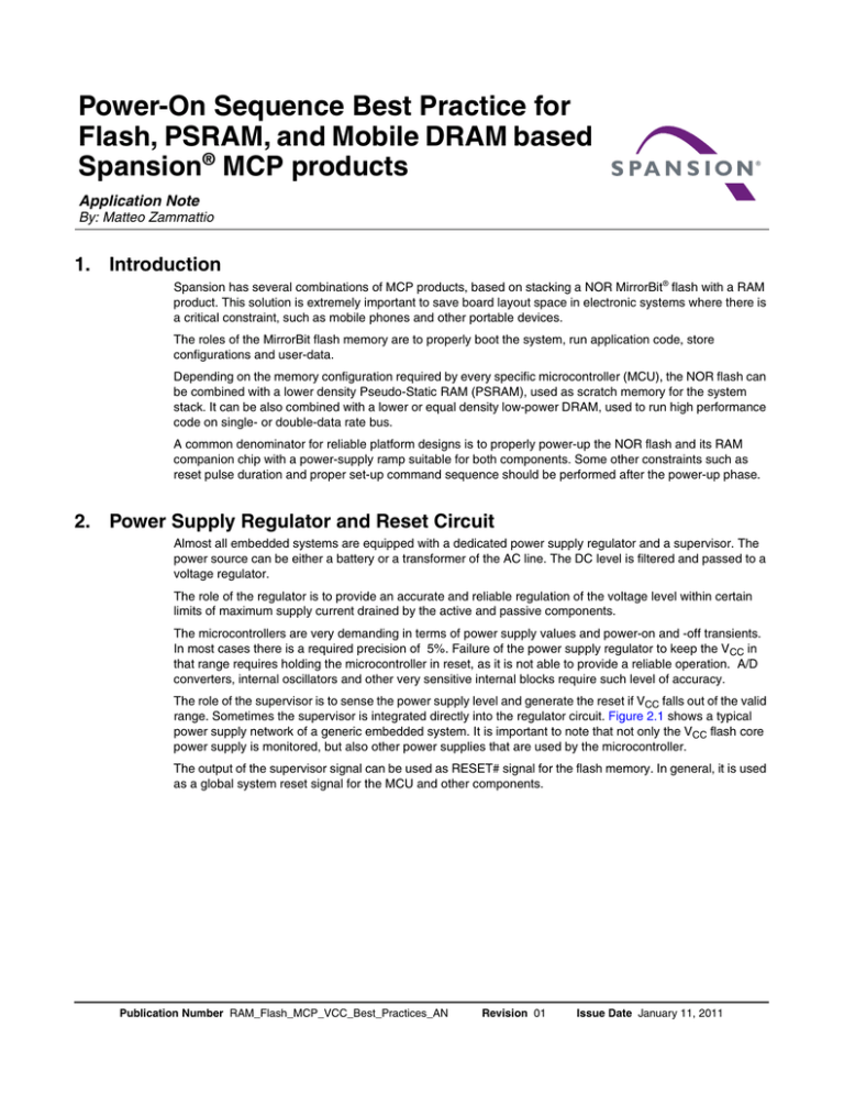 RAM Flash MCP VCC Best Practices AN RAM Flash MCP VCC Best Practices AN