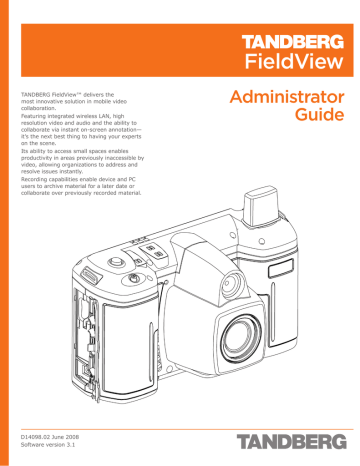 TANDBERG FieldView Administrator's Manual | Manualzz TANDBERG FieldView Administrator's Manual | Manualzz