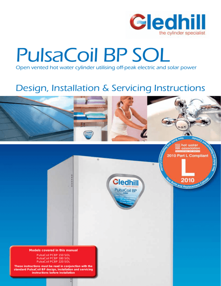 PulsaCoil BP SOL Design, Installation & Servicing Instructions PulsaCoil BP SOL Design, Installation & Servicing Instructions