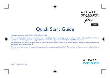 Alcatel i216X Quick Start Guide | Manualzz Alcatel i216X Quick Start Guide | Manualzz
