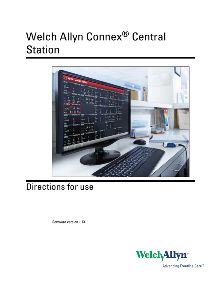 Welch Allyn CONNEX User manual Welch Allyn CONNEX User manual