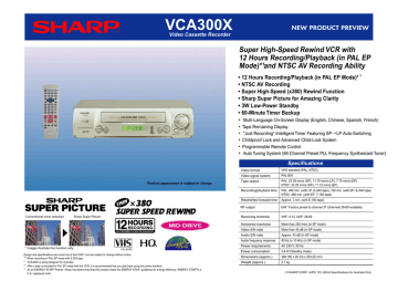 VCA300X Brochure VCA300X Brochure